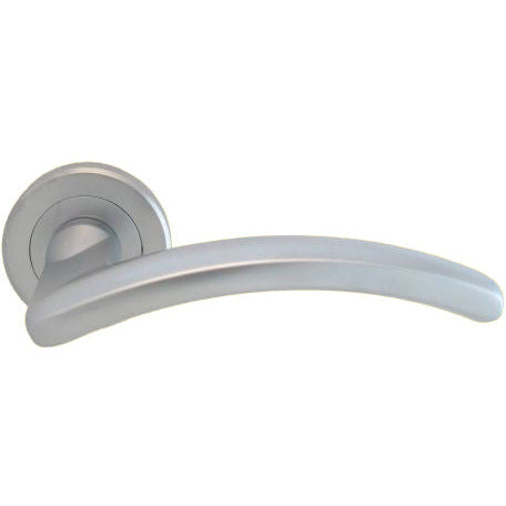 Serozzetta - Design Lever on Round Rose - Satin Chrome - SZM380SC - Choice Handles