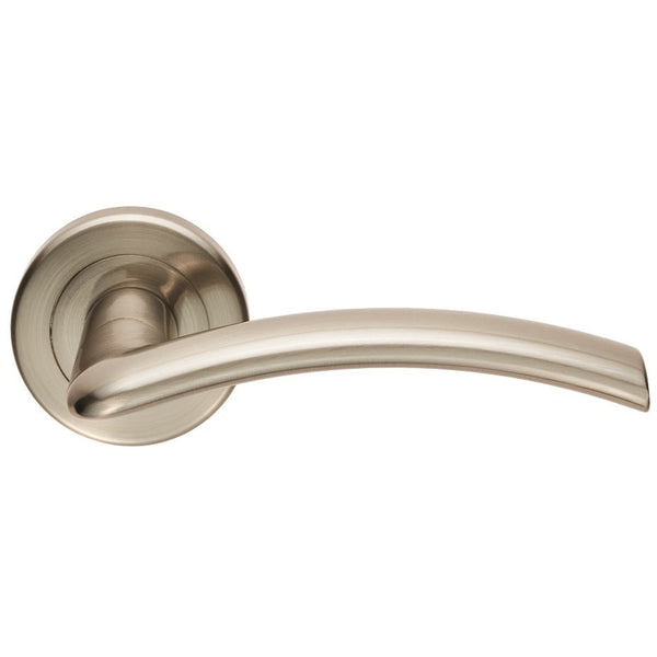 Serozzetta - Serozzetta Trenta Lever on Rose - Satin Nickel - SZR030SN - Choice Handles