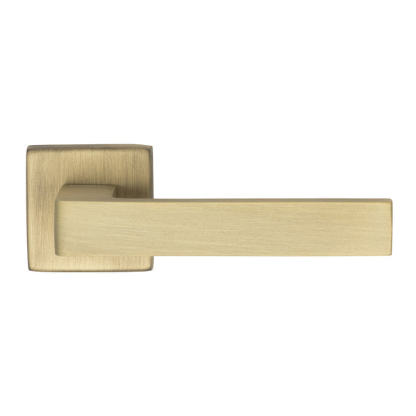 Manital - Techna Lever on Square Rose - Antique Brass - TC5AB - Choice Handles