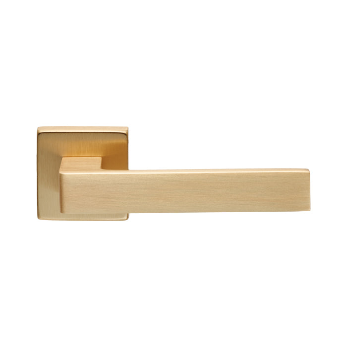 Manital - Techna Lever on Square Rose - Satin Brass - TC5SB - Choice Handles