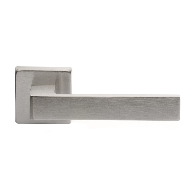 Manital - Techna Lever on Square Rose - Satin Chrome - TC5SC - Choice Handles