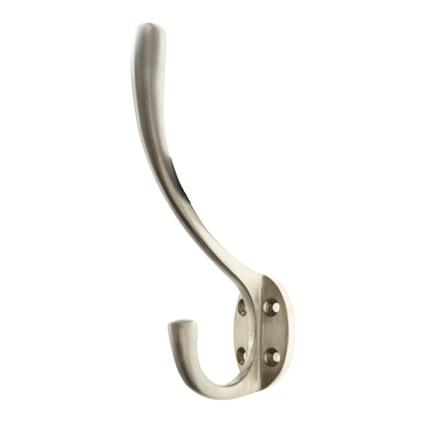 Atlantic Traditional Hat & Coat Hook - Satin Nickel - AHCHSN - Choice Handles