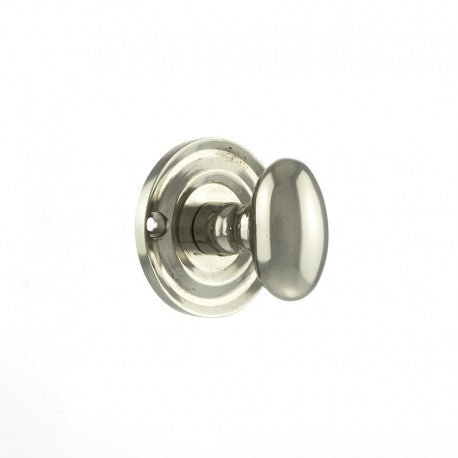 Atlantic Old English Solid Brass Oval WC Turn and Release - Satin Nickel - OEOWCSN - Choice Handles