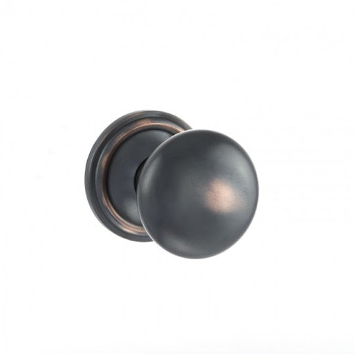 Atlantic Old English Harrogate Solid Brass Mushroom Mortice Knob on Concealed Fix Rose - Antique Copper - OE58MMKAC - Choice Handles