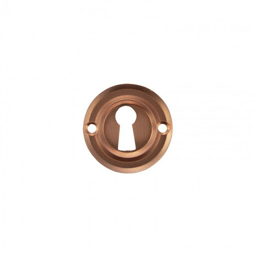 Atlantic Old English Solid Brass Open Key Hole Escutcheon - Urban Satin Copper - OERKEUSC - Choice Handles