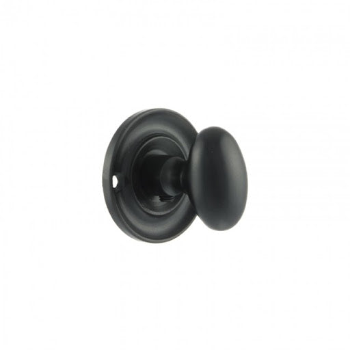 Atlantic Old English Solid Brass Oval WC Turn and Release - Matt Black - OEOWCMB - Choice Handles