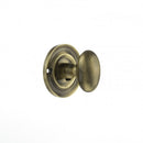 Atlantic Old English Solid Brass Oval WC Turn and Release - Antique Brass - OEOWCAB - Choice Handles
