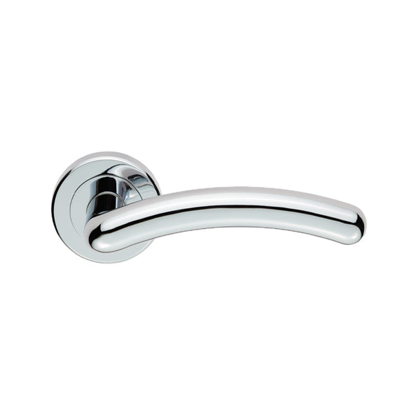 Serozzetta Noxia Lever On Round Rose Concealed Fix - Polished Chrome - ZIN3003PC - Choice Handles