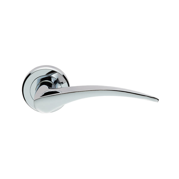 Serozzetta Olivier Lever On Concealed Fix Round Rose - Polished Chrome - ZIN3112PC - Choice Handles