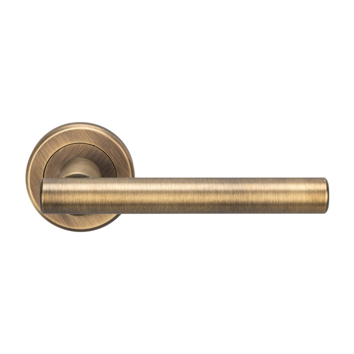 Serozzetta Philadelphia Lever On Concealed Fix Round Rose - Antique Brass - ZIN3121AB - Choice Handles