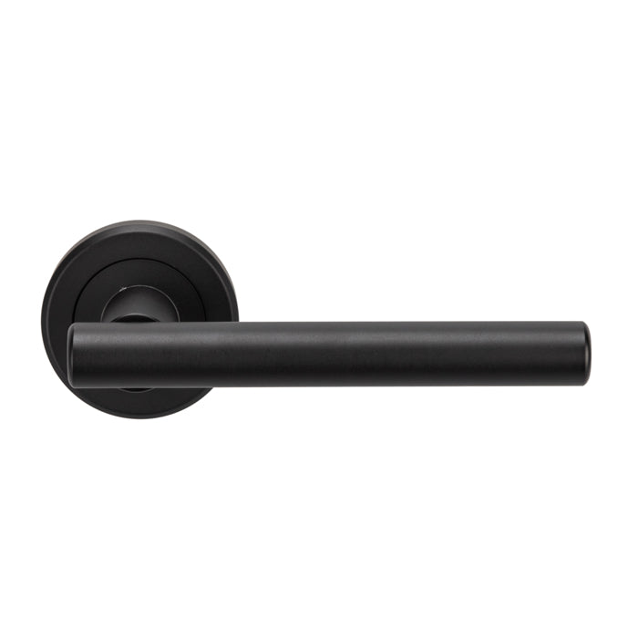 Serozzetta Philadelphia Lever On Concealed Fix Round Rose - Matt Black - ZIN3121MB - Choice Handles